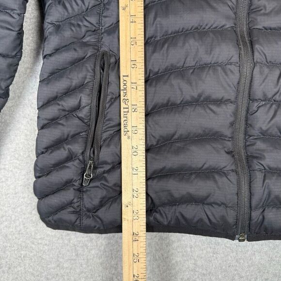 Marmot womens Aruna Medium Zip Front Duck Down Puffer Jacket Black 600 Fill Pock - Picture 7 of 9